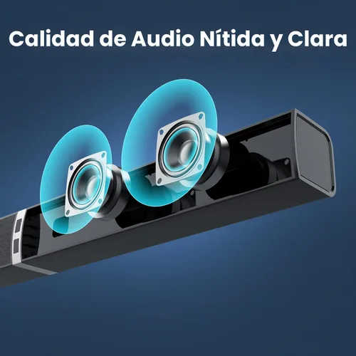 Miniatura 3 de MZEIBO Barra de sonido para Smart TV, barra de sonido Bluetooth desmontable de 80 W con graves potentes, sistema de audio de cine en casa 2 en 1