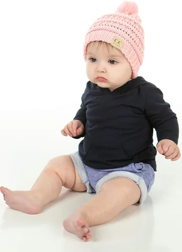 Miniatura 4 de Funky Junque Exclusives - Gorro de punto para bebé, gorro de invierno cálido con pompón y calavera