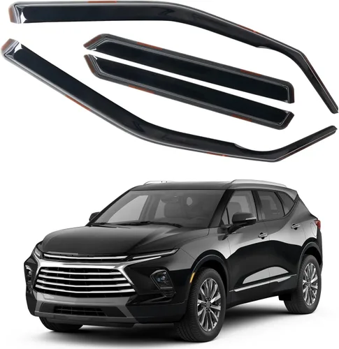 Miniatura 16 de Protectores de lluvia in Channel para Jeep Grand Cherokee L 2021, 2022, 2023, 2024, 2025 2026, deflectores de viento laterales duraderos, viseras