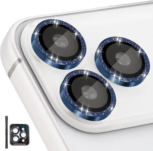Miniatura 21 de Protector de Lente de Cámara para iPhone 17 Pro/17 Pro Max, Protector de Cámara de Vidrio Templado Individual con Bandeja de Instalación Compatible