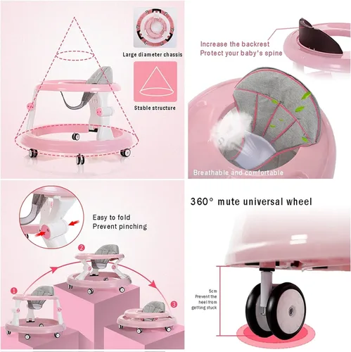 Miniatura 4 de Baby Essentials - Andador para bebé, niño y niña, andador de primera calidad, para bebés, niños pequeños, regalos para recién nacidos, set de regalo