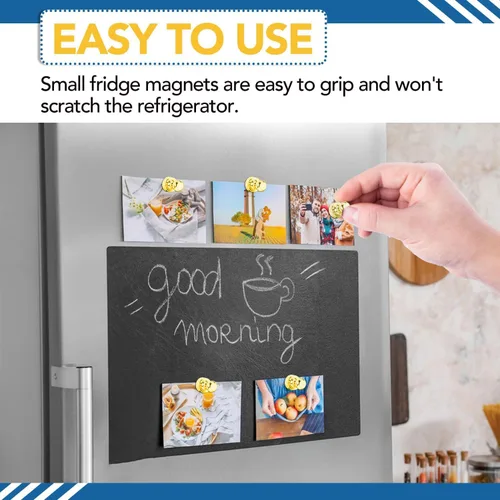 Miniatura 6 de Imanes para refrigerador, 20 unidades, imanes tipo chincheta de metal, dorados, ideales para pizarras blancas, oficinas, aulas o mapas