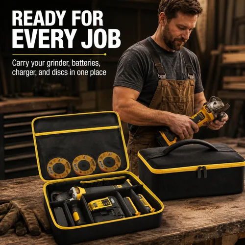 Miniatura 7 de Bolso Compatible con Esmeriladora DEWALT 20V MAX* (DCG413B), También Compatible con FLEXVOLT ADVANTAGE Sin Escobillas Sin Cable (DCG416B), Estuche