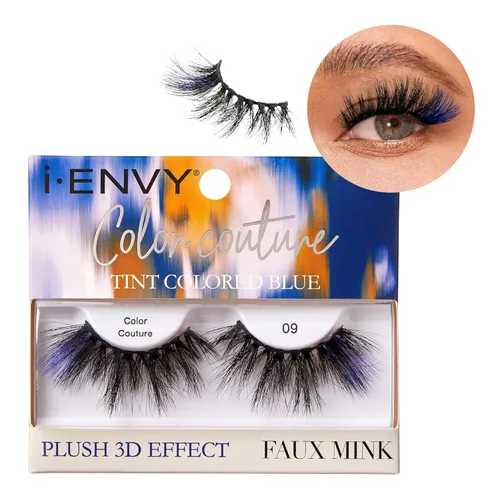 Miniatura 19 de iENVY - Pestañas postizas de imitación de visón de color, pestañas de colores mixtos, máxima esponjosidad y volumen, pestañas postizas (rosa tintado)