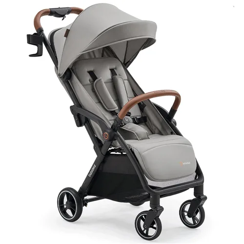 Miniatura 10 de Babideal Cochecito de viaje ligero para bebé, cochecito auto plegable con toldo grande, asiento reclinable operado con una mano, soporte para tazas