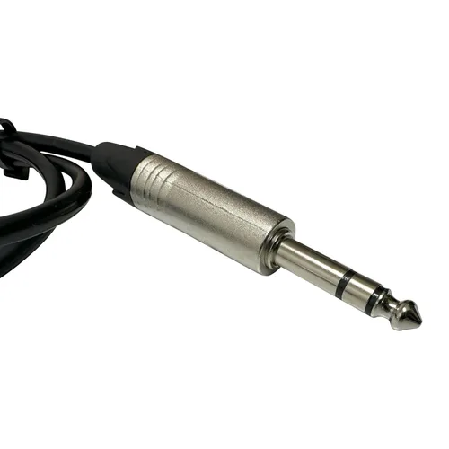 Miniatura 6 de DIYTECH Premium 0.250 in 1/4" TRS Hembra Montaje en panel a TRS macho, paso sin soldadura de 1/4, montaje en panel tipo D, para instalaciones