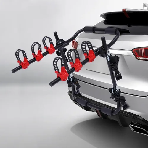Portabicicletas para coche de 3 bicicletas, capacidad máxima de carga de 44 libras; soporte de almacenamiento de bicicletas, plegable,