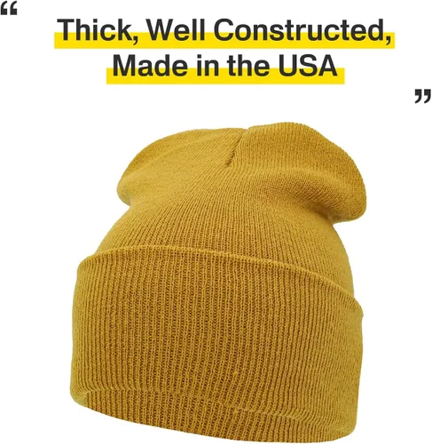 Miniatura 4 de Gorro de lana grueso de tejido acanalado Para el invierno