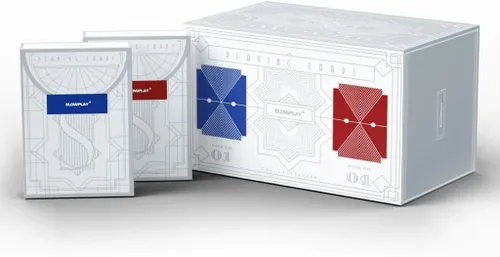 Miniatura 6 de SLOWPLAY 100% plástico naipes, juego de cartas de póquer de 2 cubiertas, índice jumbo, tamaño de póquer, flexibilidad y durabilidad superiores
