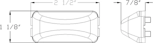 Miniatura 7 de Lumitronics RV Mini Thin Line 37 Series Sealed LED Marcador/Luz de liquidación (rojo)