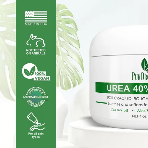 Miniatura 2 de Crema para los pies de urea al 40 %. 4 onzas, mejor removedor de callos, hidrata y rehidrata los pies, rodillas y codos, para la piel agrietada