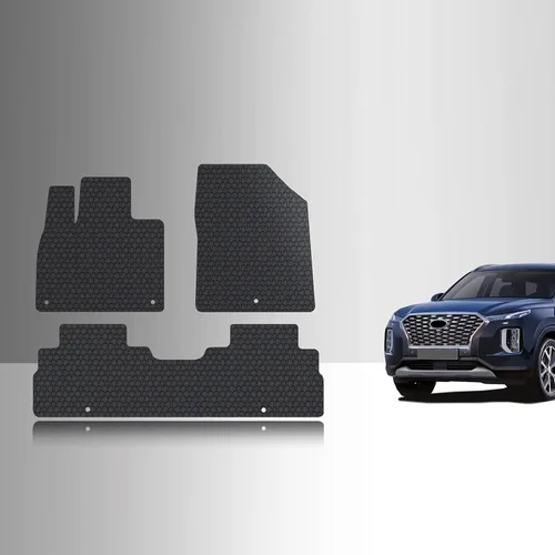 TOUGHPRO Juego de accesorios de alfombrillas (primera fila + 2ª fila) para Hyundai Palisade resistente para todo tipo de clima (fabricado en Estados