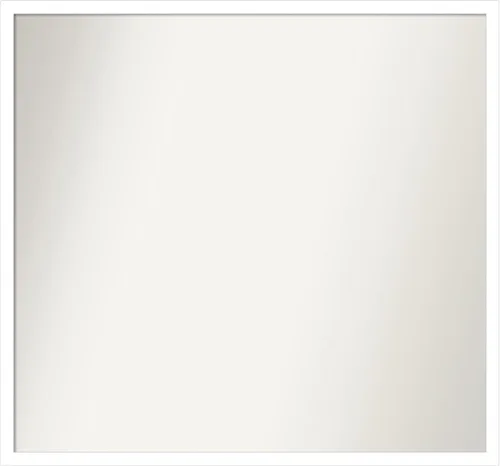 Miniatura 649 de Amanti Art Espejo de baño blanco para sobre el fregadero, 32 x 45 pulgadas, espejo de tocador rectangular blanco esbelto, marco de madera moderno
