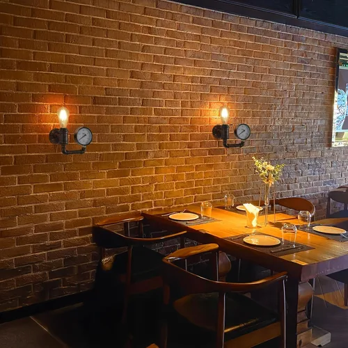 Miniatura 7 de XEYOU Aplique de pared Steampunk de hierro fundido vintage industrial E26 Edison bombilla lámpara de pared de tubo retro para cafetería, bar