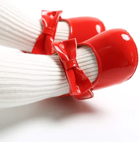 Miniatura 3 de Ohwawadi Zapatos de bebé para niña, zapatos planos Mary Jane de princesa para vestido de boda, zapatos de cuna para recién nacidos, bebés, bebés