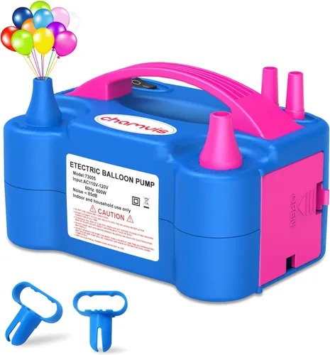 Chamvis Bomba eléctrica para globos, inflador/soplador de globos de 110 V 600 W: para llenado rápido y fácil, kit de arco de globos, decoración de
