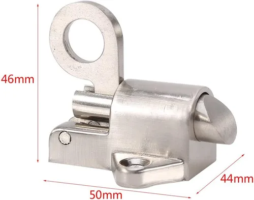 Miniatura 2 de Watris Veiyi Pestillo con resorte, cierre automático de perno de carga de resorte, anillo de tracción de cierre automático