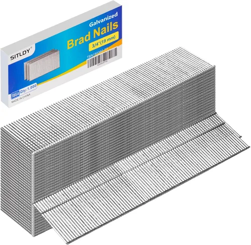 Miniatura 8 de Clavos Brad de acero inoxidable 304 calibre 18 de 1-1/2 pulgadas, paquete de 2400 clavos de pistola de uñas de acabado pequeño para neumática