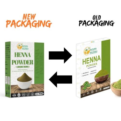 Miniatura 2 de Herbs Botanica Henna en polvo 100% pura y natural para tinte para el cabello y cuidado natural del cabello - Polvo de inermis Lawsonia finamente