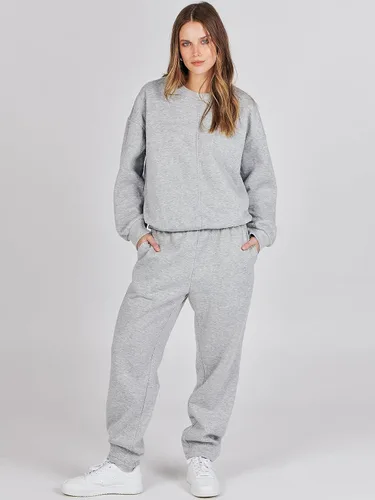Miniatura 3 de Prinbara Conjunto de 2 piezas para mujer, de manga larga, cuello redondo, sin botones, pantalones deportivos