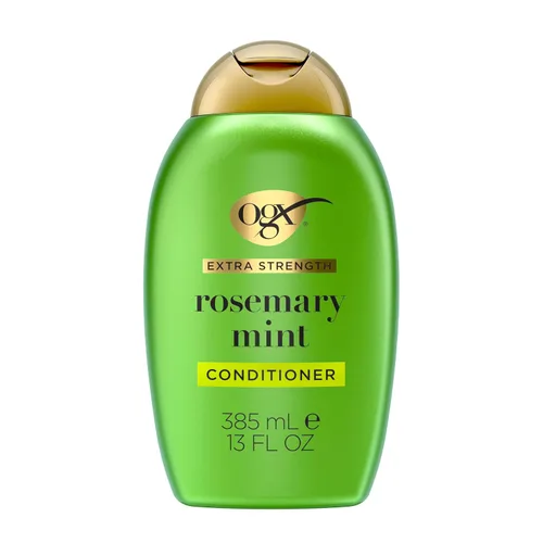 OGX Acondicionador Extra Fuerte Refrescante para Cuero Cabelludo + Romero Menta, Acondicionador Nutritivo para el Cabello y el Cuero Cabelludo