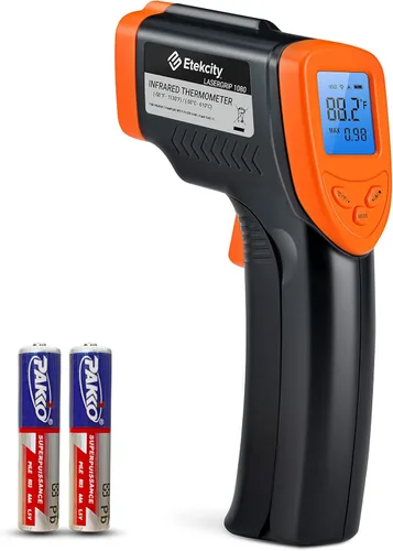 Miniatura 10 de Etekcity Pistola de temperatura láser termómetro infrarrojo 774, termómetro para carne, alimentos, caramelos y horno para accesorios de plancha