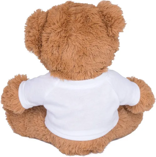 Miniatura 2 de TeesAndTankYou Oso de peluche personalizado de 8 pulgadas con texto personalizado, regalo personalizado para aniversario, graduación, camiseta