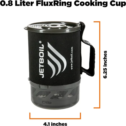 Miniatura 3 de Jetboil MicroMo - Sistema de cocina ligero de precisión para acampar y mochilero con control de calor ajustable Carbono