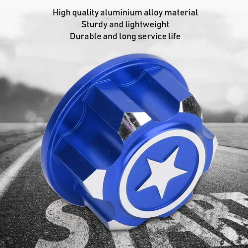 Miniatura 8 de Tuerca de rueda hexagonal, 4 tuercas de metal de 0.669 in para montaje de rueda hexagonal, compatibles con automóvil (Mazarine)