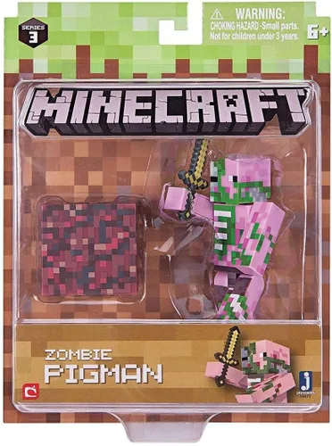 Miniatura 3 de Minecraft Paquete de figuras de cerdito zombi