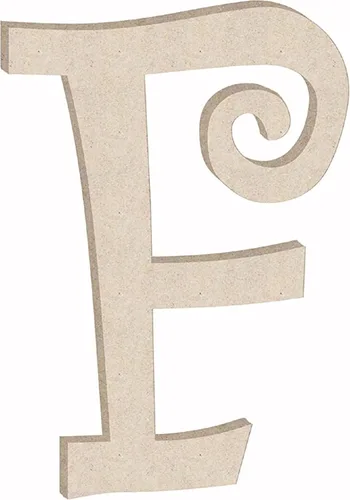 Miniatura 12 de Pequeña letra de madera de 2 pulgadas con forma de letra L para manualidades, decoración de letras sin terminar del alfabeto para niña, forma ABC