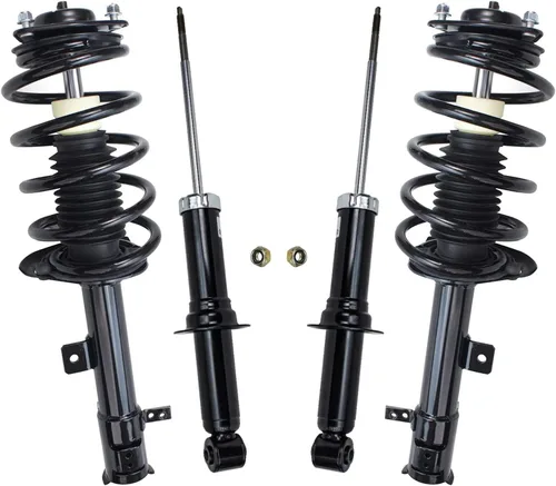 Miniatura 39 de Detroit Axle - Puntales y Amortiguadores para Chevy Traverse Buick Enclave GMC Acadia Saturn Outlook 2007-2012, 2 puntales delanteros con resorte