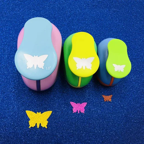 Miniatura 4 de Juego de 3 piezas de arco (5/8 pulgadas + 1 pulgada + 1.5 pulgadas) para manualidades, punzones de papel para manualidades, álbumes de recortes