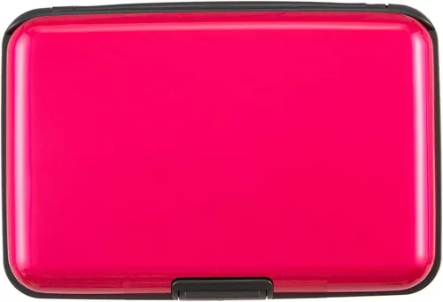 Soporte para tarjetas de crédito, cartera metálica con bloqueo RFID para tarjetas de identificación para mujeres y hombres, funda rígida de aluminio