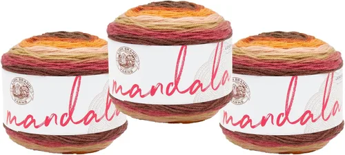 Miniatura 45 de Lion Brand Yarn Mandala - Hilo multicolor para ganchillo,tejido y manualidades, color Liger, 1770 pies, paquete de 1 unidad