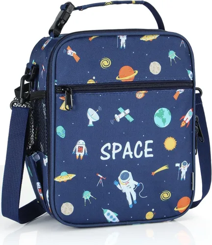 Miniatura 15 de Bolsa de almuerzo aislada para niños, bolsas de picnic térmicas con correa ajustable para adultos, niños, mujeres, hombres, niños y niñas