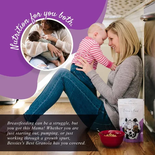 Miniatura 5 de Bessie's Best Lactation Granola Apoyo a la lactancia sin lácteos Alternativa de galletas que estimulan la leche Snacks de enfermería Aumento
