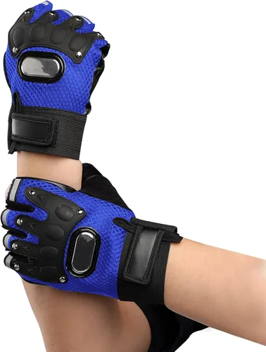 Miniatura 19 de IPENNY Guantes de entrenamiento unisex para hombre y mujer, guantes de ciclismo de medio dedo, transpirables, elásticos, guantes de ciclismo