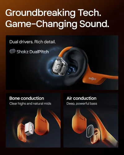 Miniatura 4 de SHOKZ OpenRun Pro 2 - Auriculares de conducción ósea, auriculares deportivos inalámbricos Bluetooth de oreja abierta para correr, entrenamientos