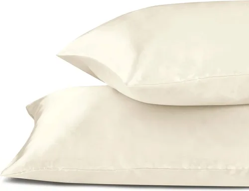 Miniatura 4 de Konnect - Juego de 2 fundas de almohada turcas sedosas para cabello y piel rizada, paquete de 2 fundas de almohada King con cierre de sobre, súper