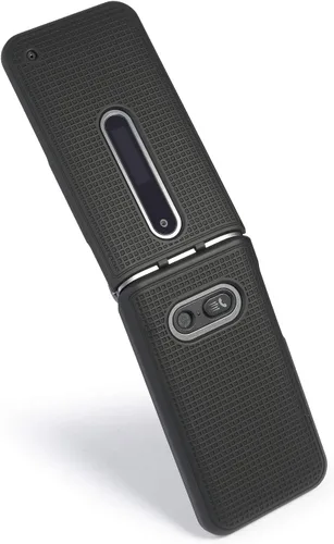 Miniatura 5 de Nakedcellphone Funda para LG Classic Flip, [Negro] Carcasa rígida a presión [textura de rejilla] para LG Classic Flip Phone L125DL