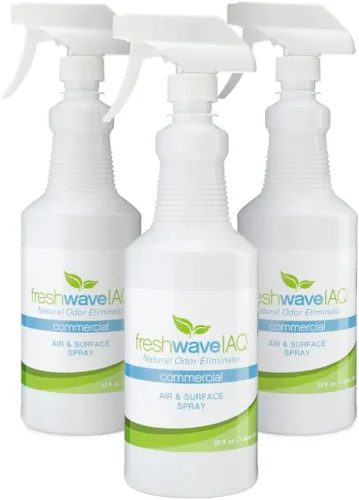 Fresh Wave IAQ Aerosol comercial que elimina olores para aire y superficie, 32 onzas líquidas, paquete de 3, alivio de olores más seguro |