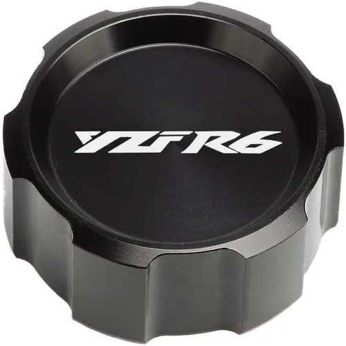 Miniatura 14 de Para KAWASAKI Z750 Z1000 Z800 Tapa de depósito de líquido de freno trasero se adapta a MT07 MT09 MT03 R1 R6 (color : MT negro)