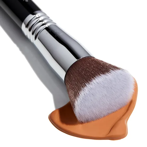 Miniatura 4 de Sigma Beauty Kabuki plana pincel de maquillaje denso F80 – Flat parte superior Jefe, suave y fibras Cepillo plano Kabuki F80