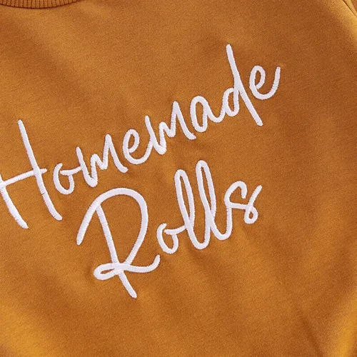 Miniatura 128 de Adobabirl Conjunto de sudadera y pantalones de Halloween para bebé, sudadera y pantalones con parche de calabaza para Halloween, otoño, ropa de bebé