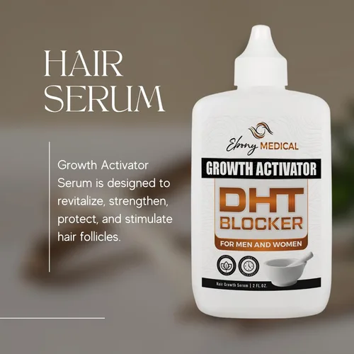 Miniatura 3 de Ebony Medical Hair Support Serum - Fórmula Procapil que bloquea DHT - Fortalece el adelgazamiento del cabello y la salud del cuero cabelludo - Suero