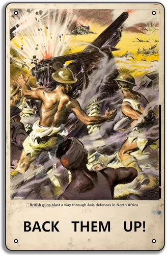 Miniatura 27 de Póster de metal de la Segunda Guerra Mundial "You Give Us the Fire!" 1942 de la Fuerza Aérea del Ejército de los Estados Unidos de 8 x 12 pulgadas