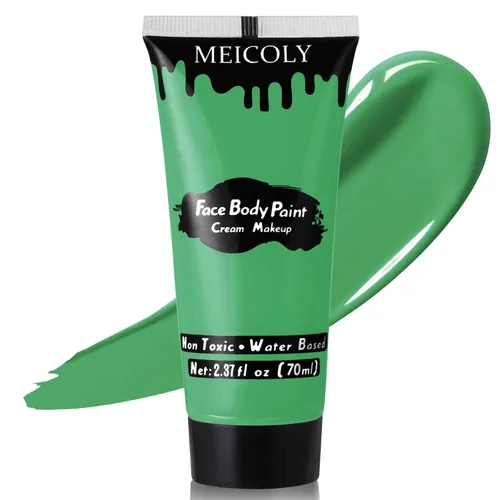 Miniatura 21 de MEICOLY Pintura facial color morado claro crema, tubo grande de 2.37 onzas, pintura de cuerpo completo a base de agua para adultos y niños, pintura