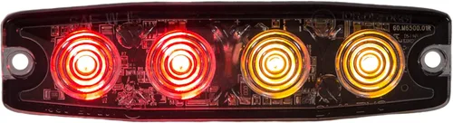 Miniatura 14 de Buyers Products 8892240 - Luz estroboscópica LED ultrafina de 4.5 pulgadas, ámbar, 4 LED, patrones de flash síncronos y alternos, luz de emergencia