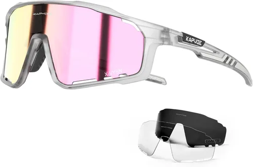 Miniatura 16 de KAPVOE Gafas de Ciclismo Polarizadas para Hombres y Mujeres MTB Bicicleta Montaña TR90 Gafas Deportivas para Correr Bicicleta K76 a07